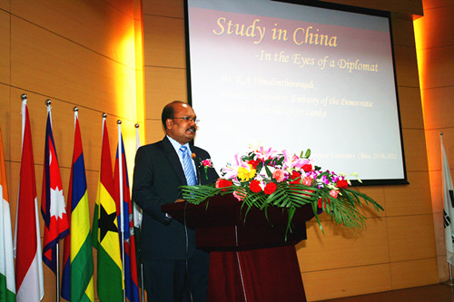 Mr. K.A.Vimalenthirarajah, Minister Counselor of the Embassy of Sri Lanka addressed the ceremony.